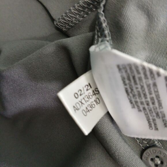 Adidas Men 2XL Golf Polo Grey Short Sleeve Shirt Logo - Picture 7 of 9